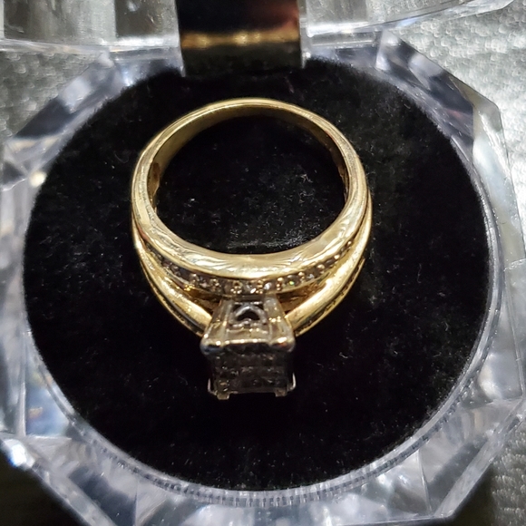1carat diamond ring 14k, 7.2g - Picture 16 of 17